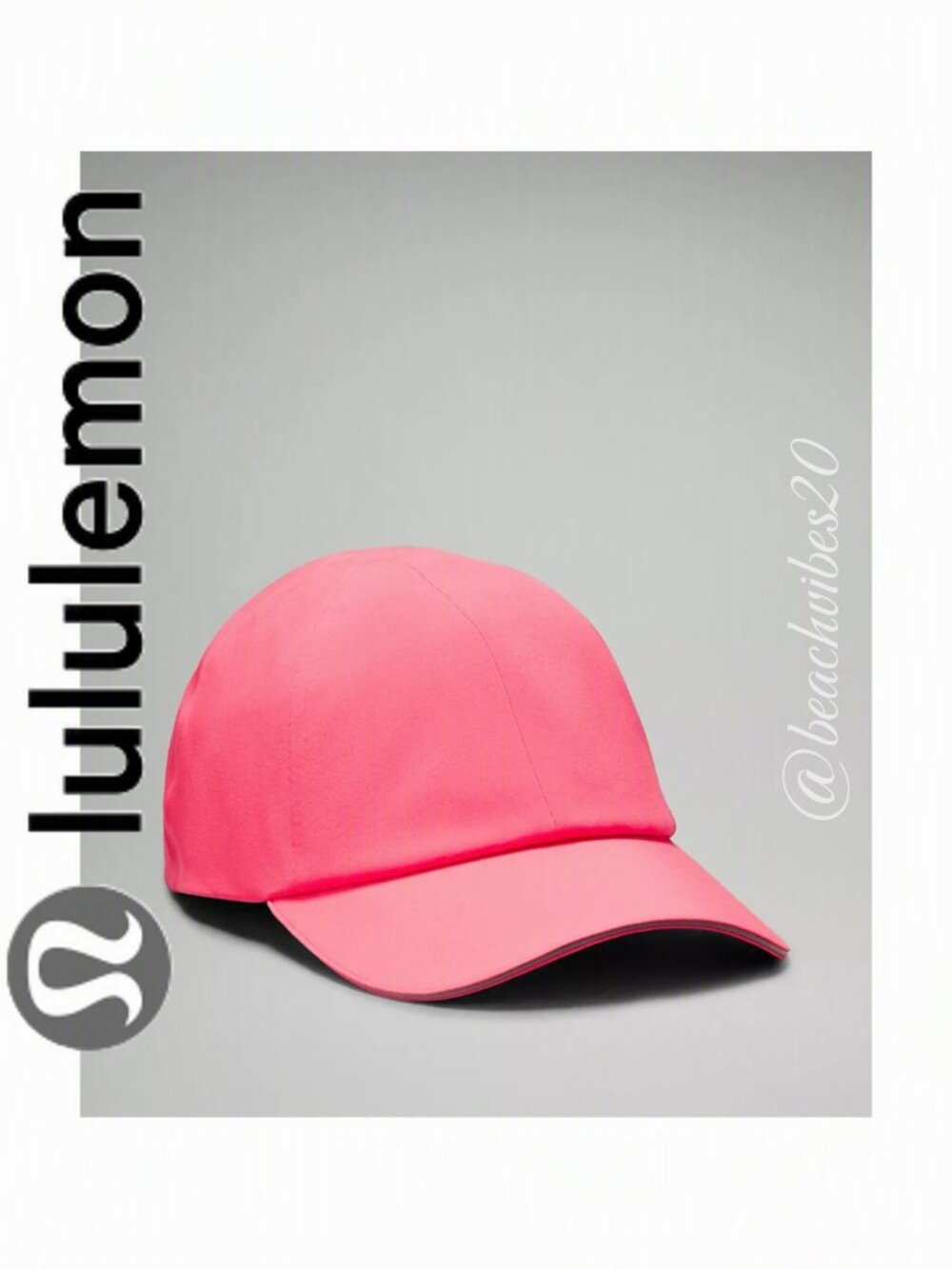 LULULEMON ATHLETICA Fast and Free Running Hat Glaze Pink S/M NWT